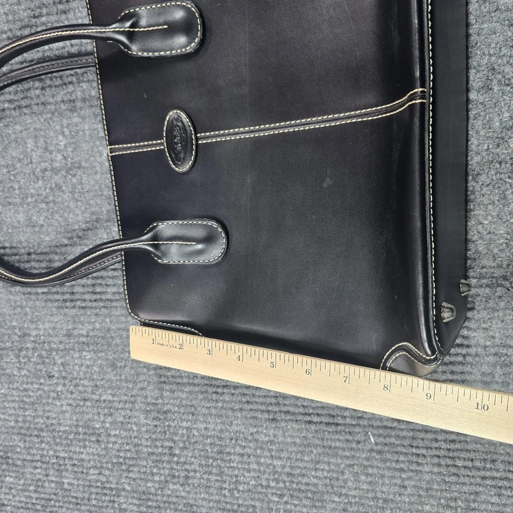 Tods D Bag Womens Black Leather Handbag‎ Satchel Purse Authentic Luxury